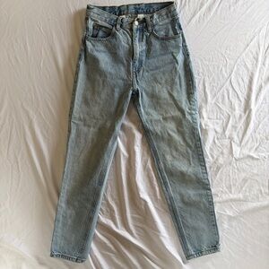 J Galt Light Wash Faded Straight Leg Jeans